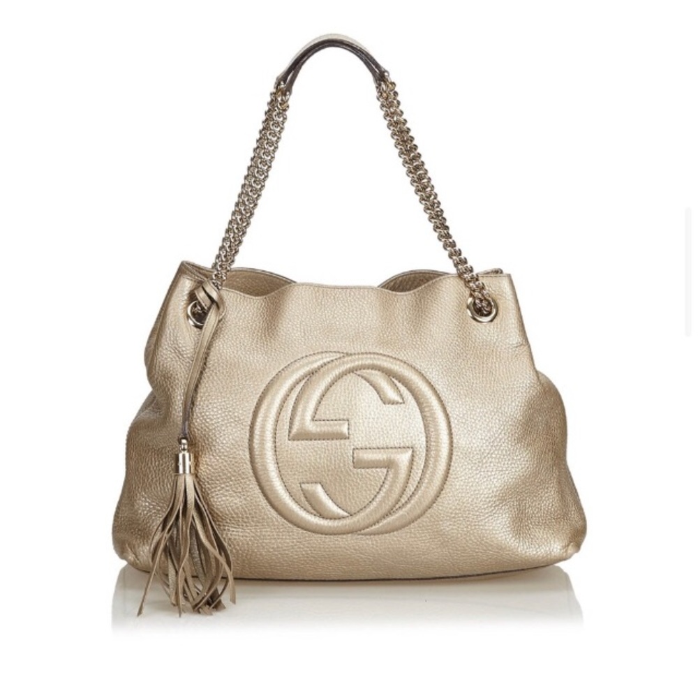 Brand new authentic Gucci Soho Gold Leather Bag